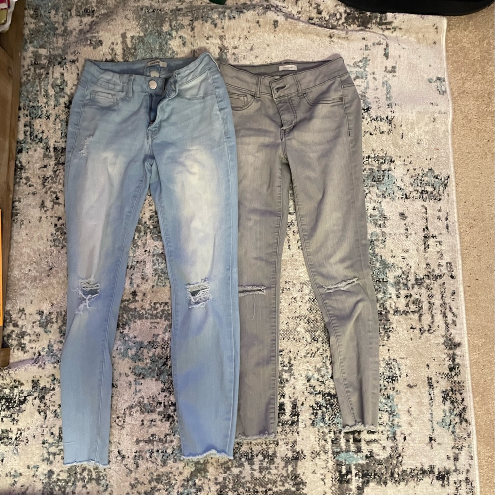 Two sets of jeans